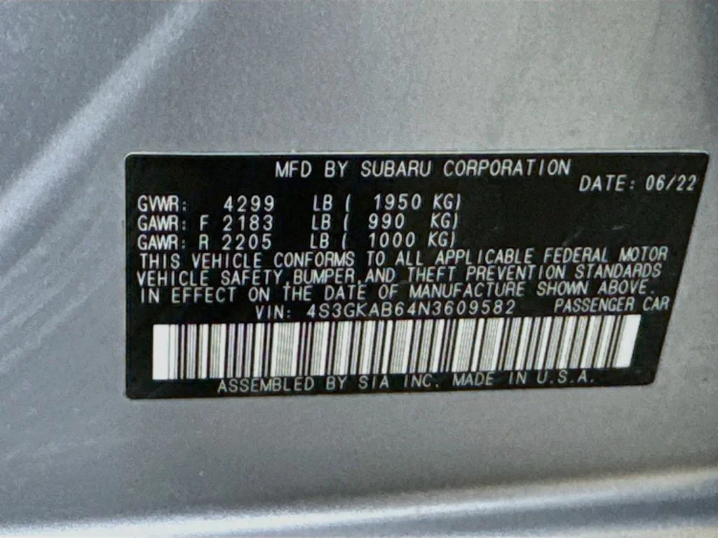Certified Used 2022 Silver Subaru Base image 38