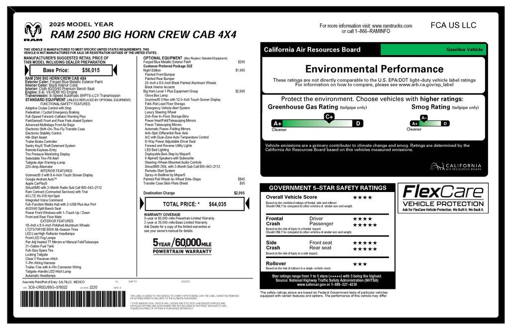 Certified Used 2025 Blue Ram Big Horn image 4