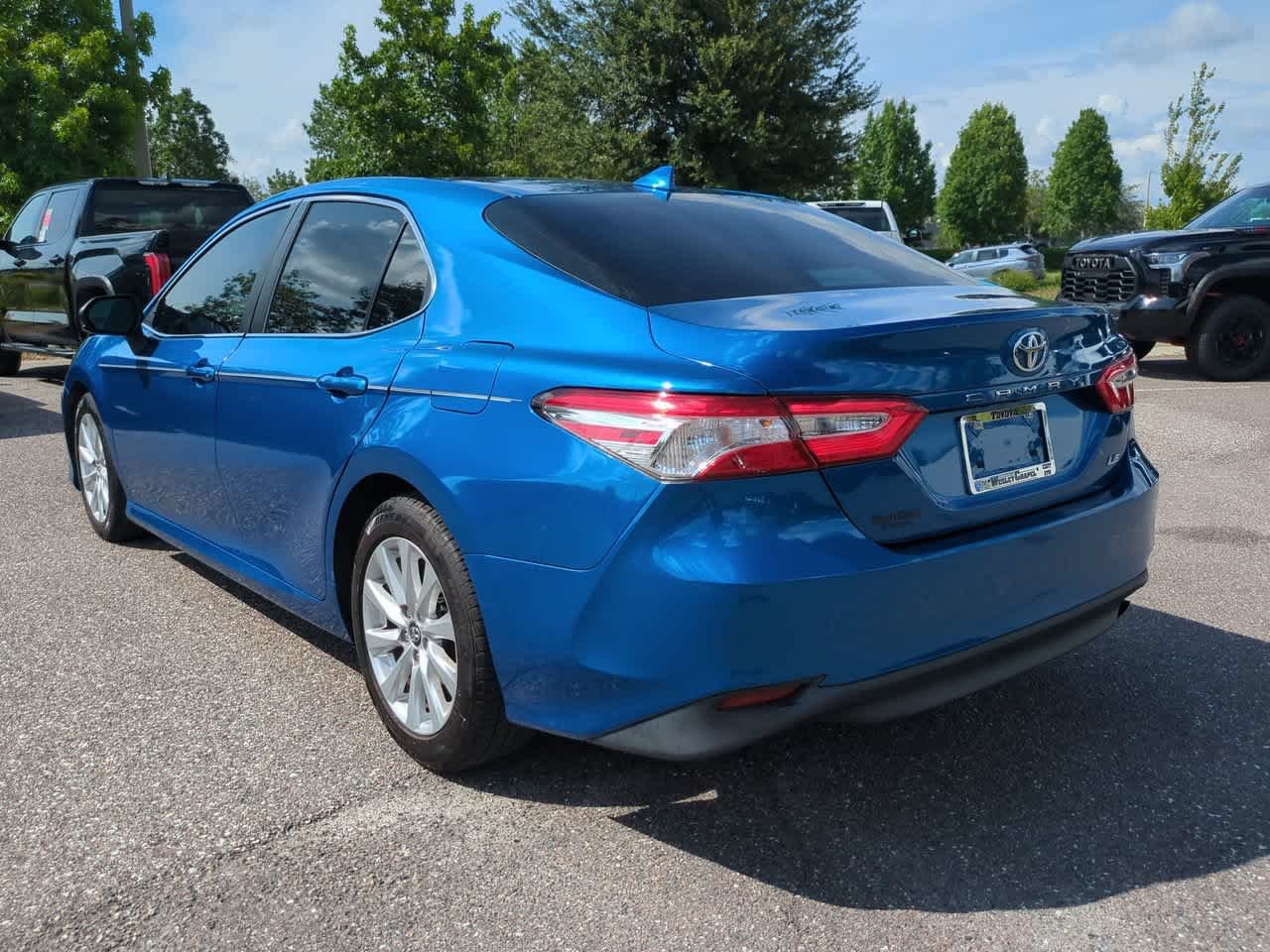 Certified Used 2020 Blue Streak Metallic Toyota LE image 4
