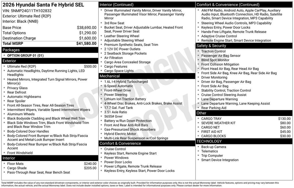 Certified Used 2026 Red Hyundai SEL image 33