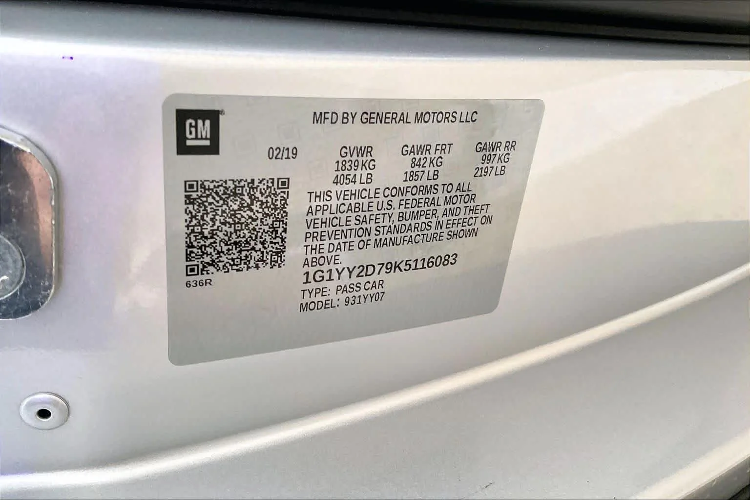 Used 2019 Blade Silver Metallic Chevrolet Grand Sport 2LT image 30