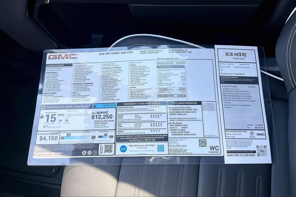New 2026 Sterling Metallic GMC AT4X image 13
