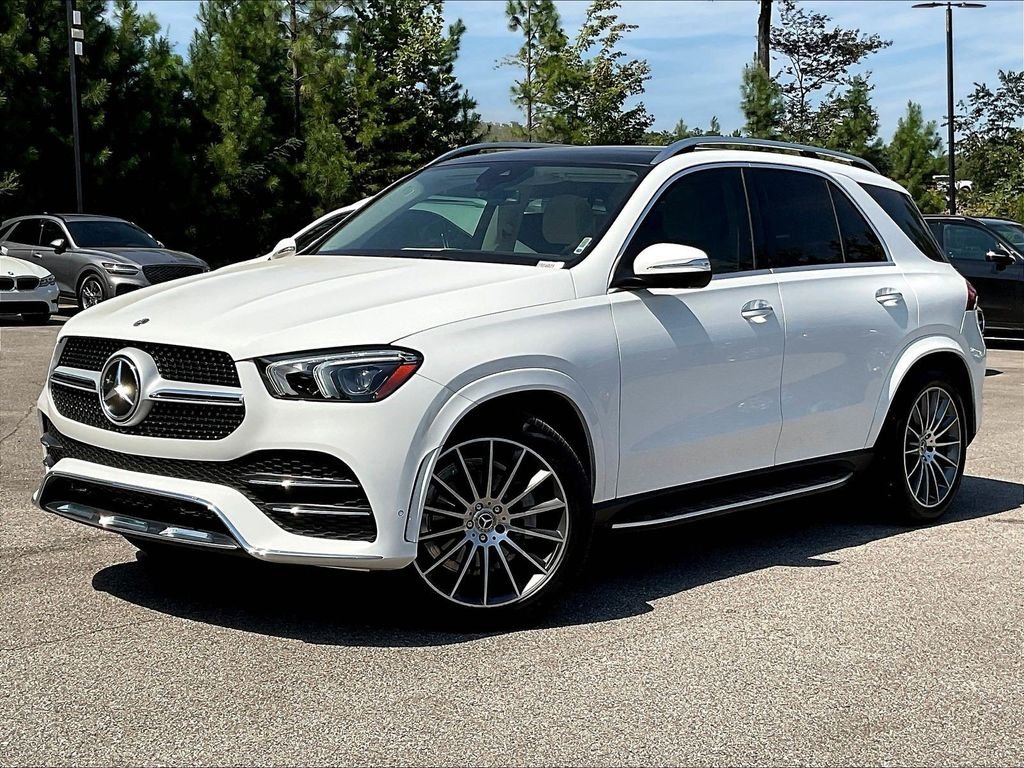 Certified Used 2022 Polar White Mercedes-Benz GLE 350 image 2