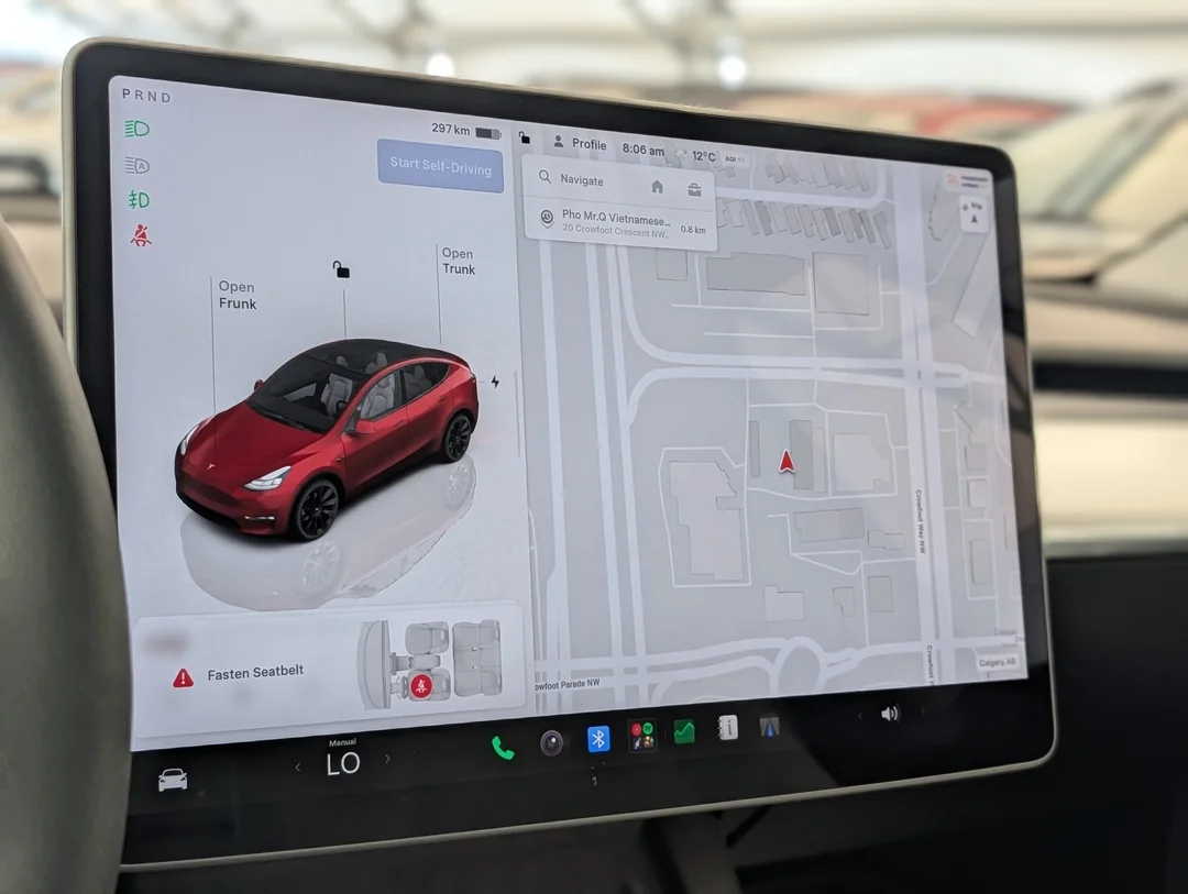 Certified Used 2023 Red Tesla Long Range AWD - Leather - Sunroof - FSD - Auto Steer & More image 23