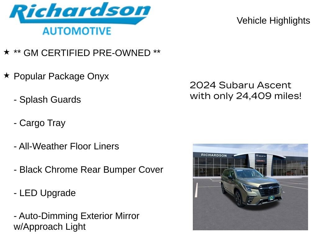 Used 2024 Green Subaru Onyx Edition 7-Passenger image 10
