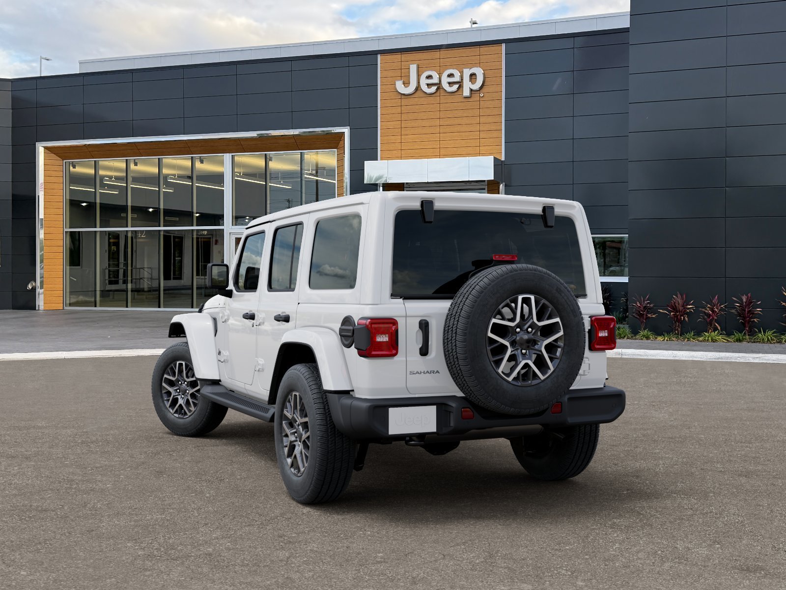 New 2026 Bright White Clear-Coat Exterior Paint Jeep Sahara image 35