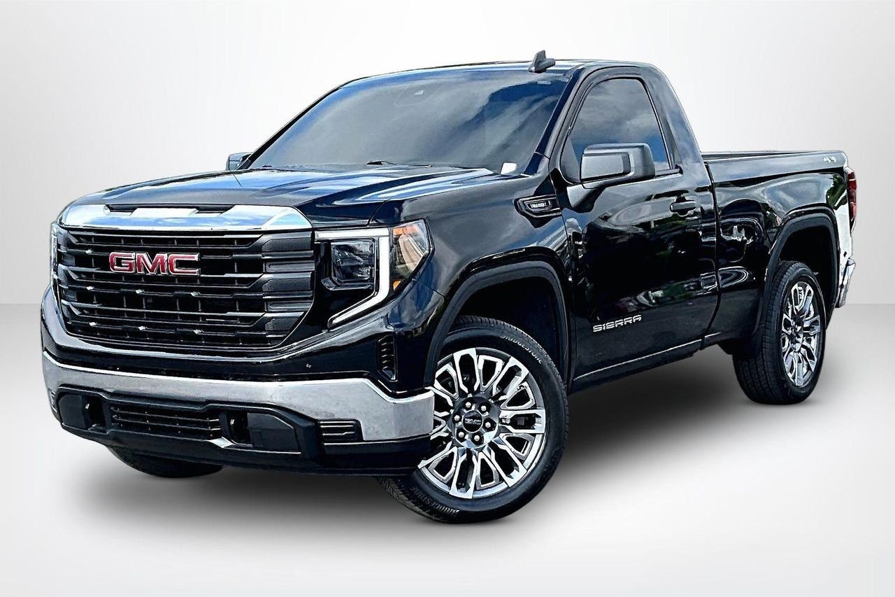 Used 2025 Onyx Black GMC 4WD Regular Cab Standard Box Pro image 3