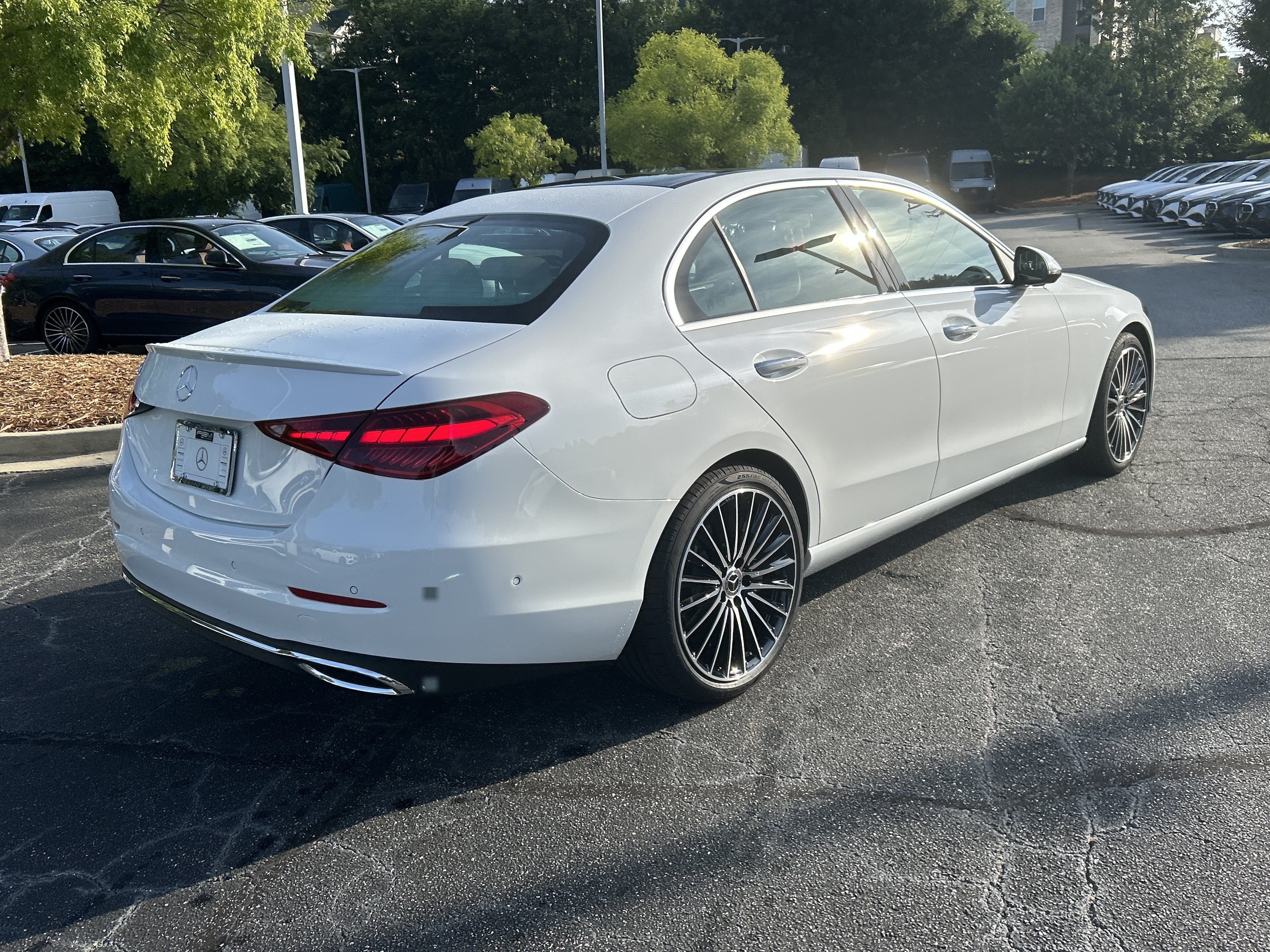 New 2026 MANUFAKTUR Moonlight White Metallic Mercedes-Benz C 300 Sedan image 6