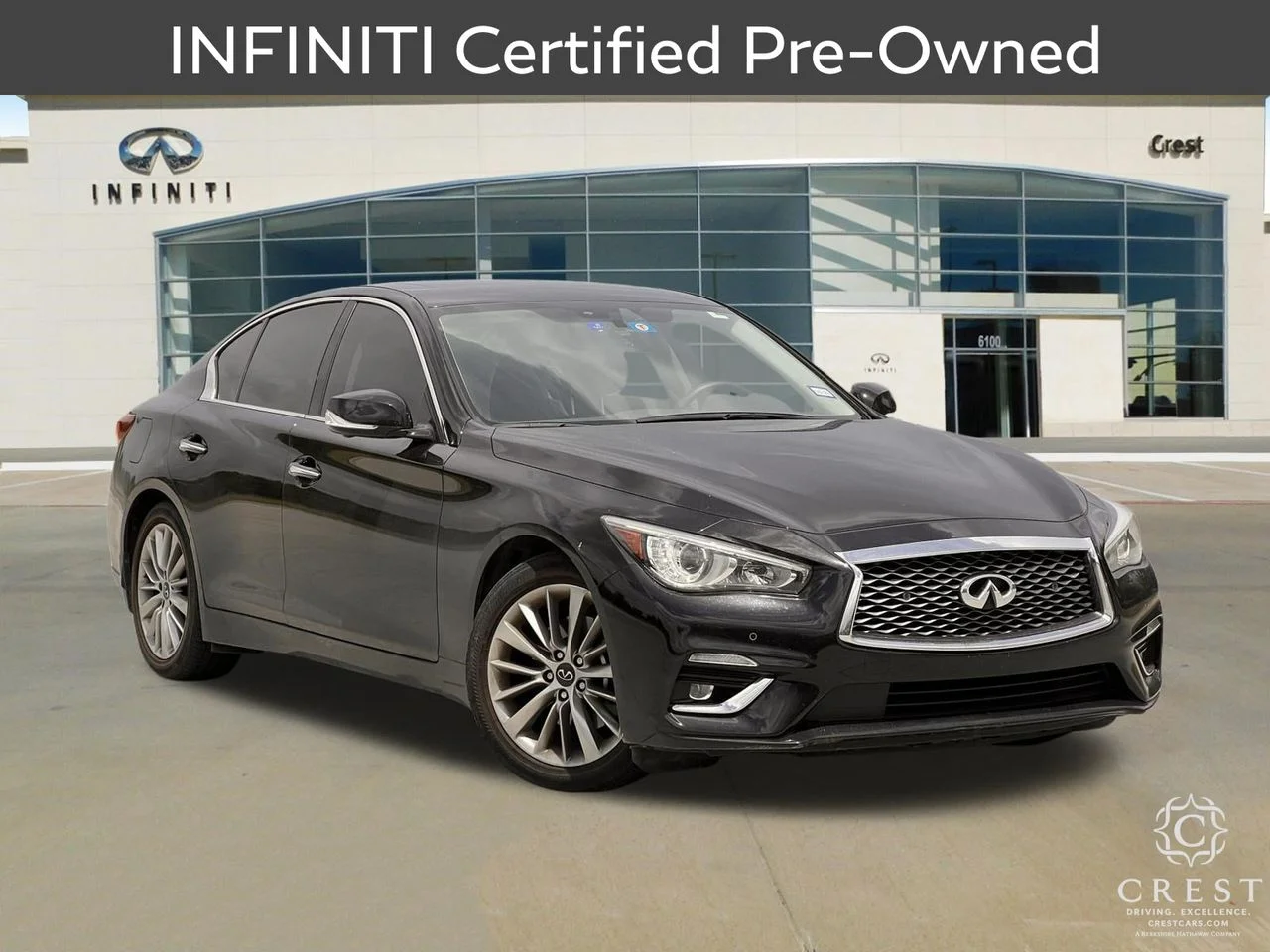 Certified Used 2023 Black Obsidian INFINITI LUXE image 1