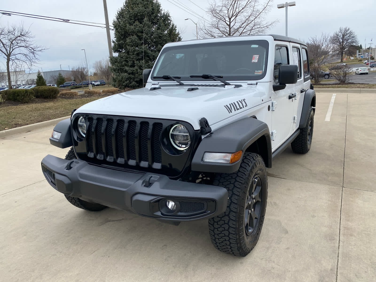 Used 2020 Jeep Wrangler Unlimited Willys with VIN 1C4HJXDG7LW325441 for sale in Kansas City