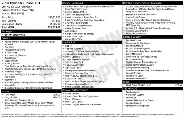 Used 2023 Gray Hyundai XRT image 3