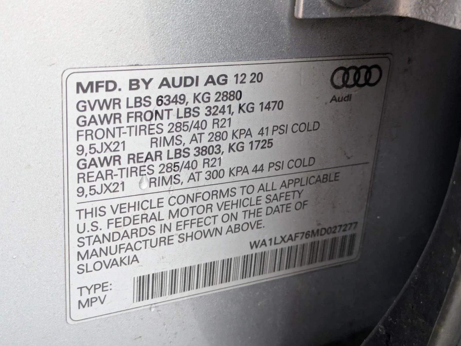 Used 2021 Samurai Gray Metal Audi Premium Plus image 27