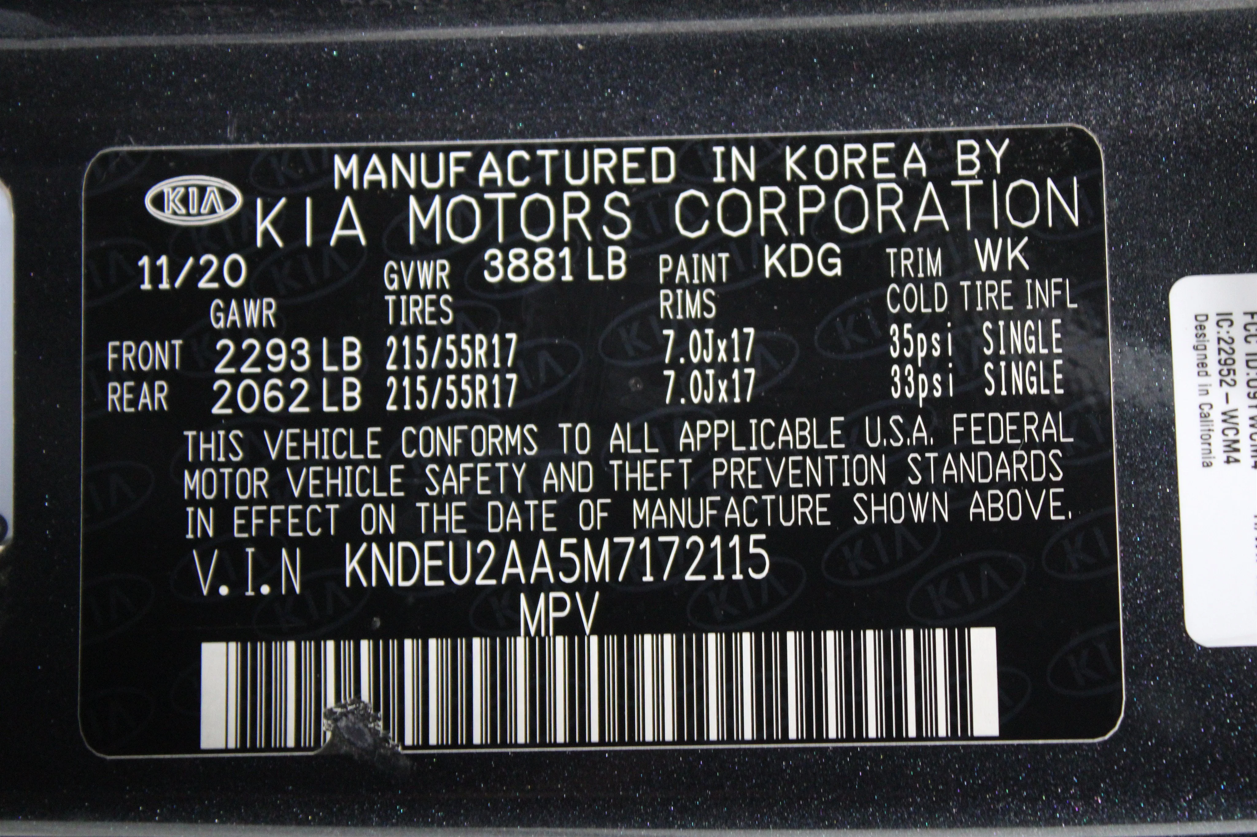 Used 2021 Gravity Gray Kia S image 34
