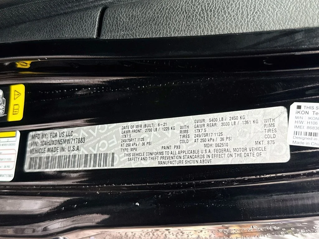 Used 2021 Black Jeep Unlimited Sport image 36