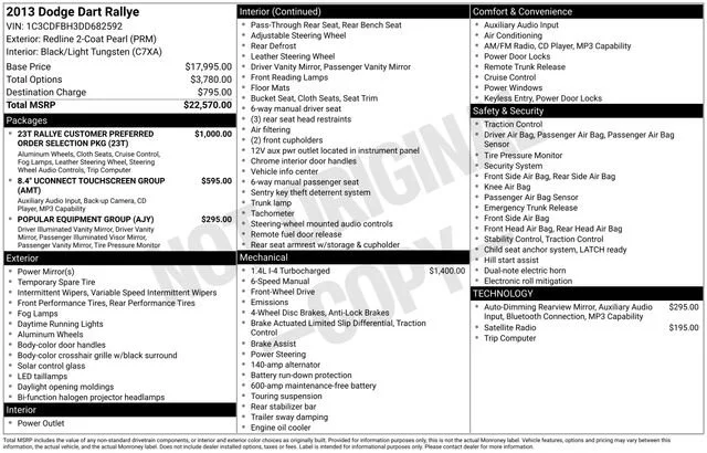 Used 2013 Redline 2-Coat Pearl Dodge Rallye image 9