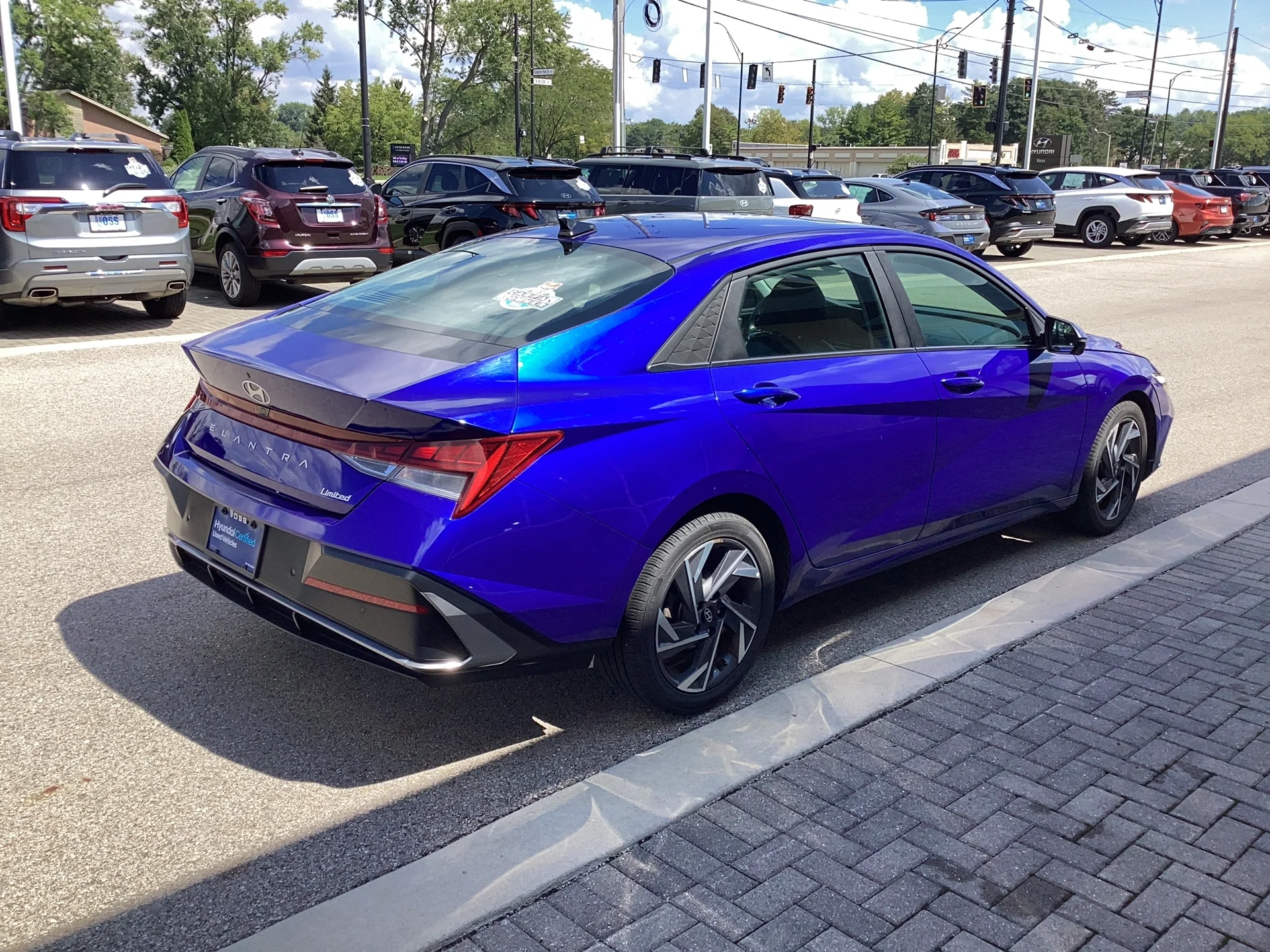 Certified Used 2024 Intense Blue Pearl Hyundai Limited image 4