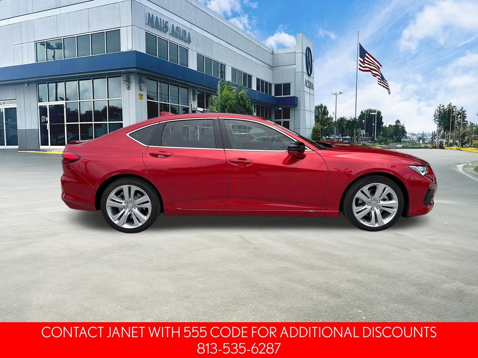 Used 2023 Performance Red Pearl Acura Technology Package image 3