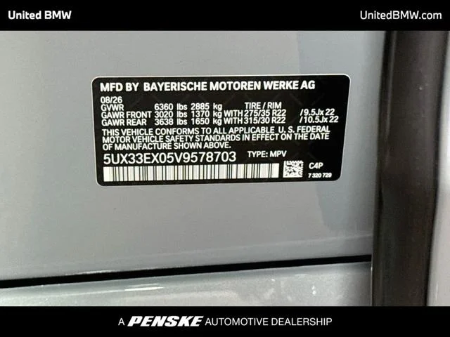 New 2027 Brooklyn Grey Metallic BMW X6 40i image 22
