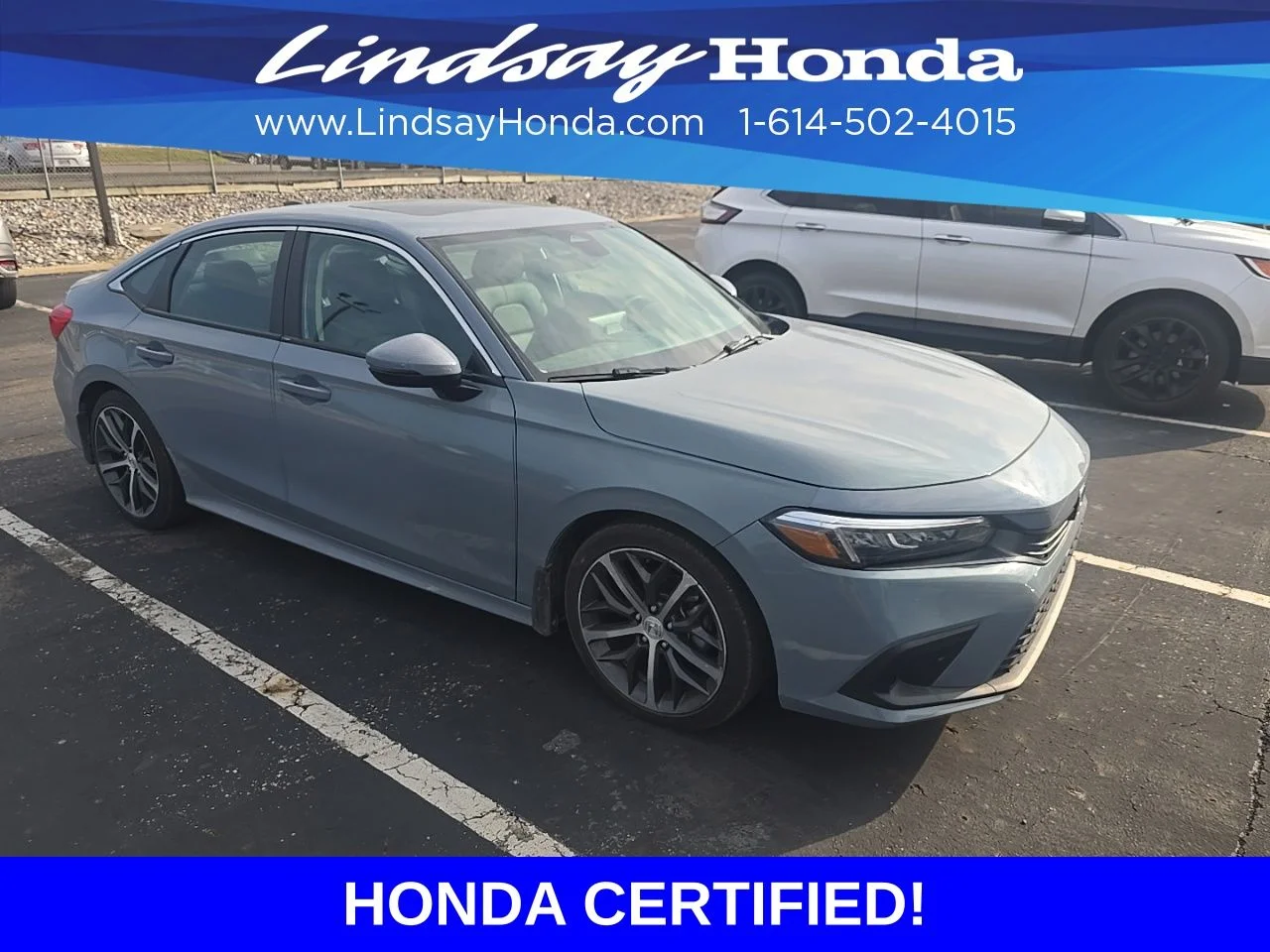 Certified Used 2023 Sonic Gray Pearl Honda Touring image 2
