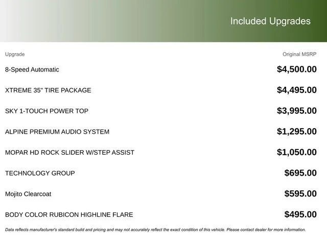 New 2025 Green Jeep Rubicon image 3