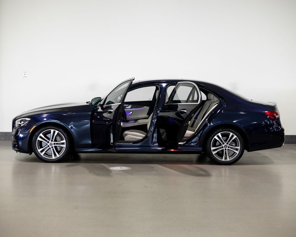 Certified Used 2023 Blue Mercedes-Benz E 350 image 3