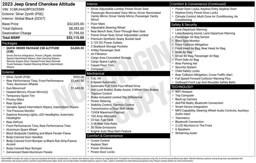 Used 2023 Silver Jeep Altitude X image 2