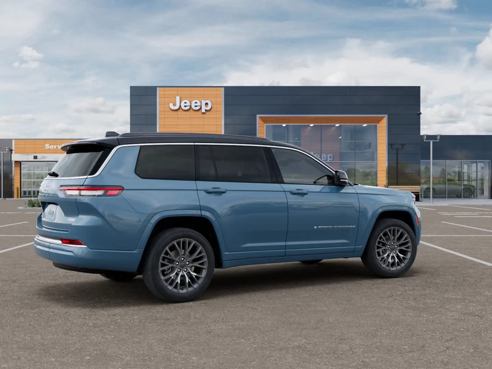 New 2027 Steel Blue Jeep Summit image 4