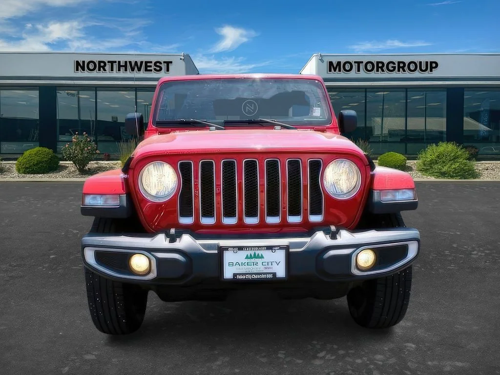 Used 2023 Firecracker Red Jeep Sahara image 2
