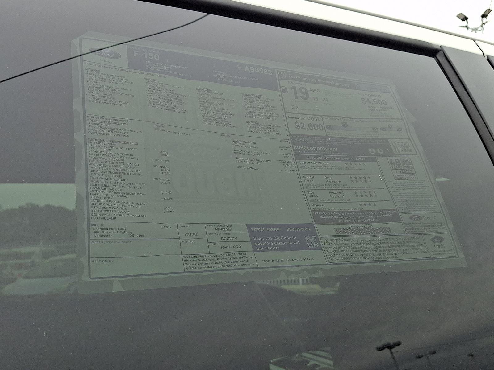 New 2026 Star White Metallic Tri-Coat Ford Lariat® image 19