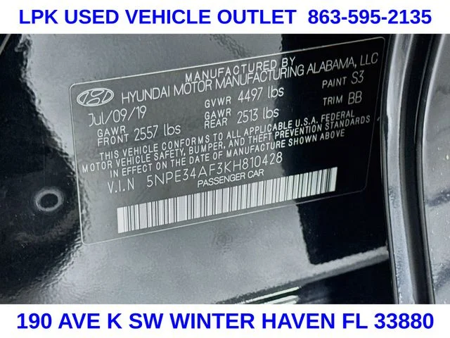 Used 2019 Black Hyundai SEL image 30
