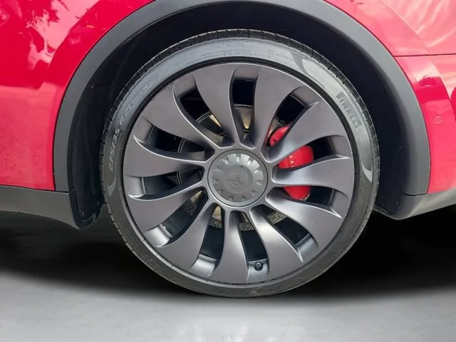 Used 2022 Red Tesla Performance image 13
