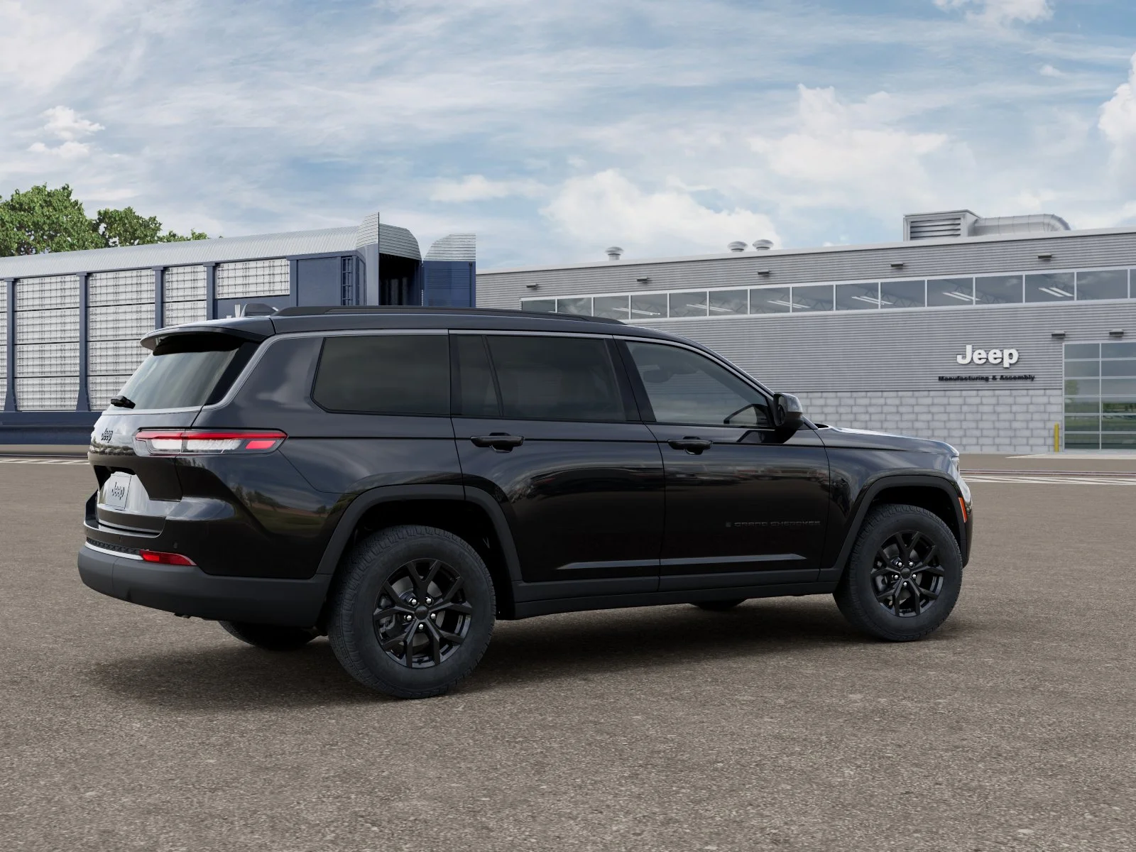New 2026 Diamond Black Crystal Pearl-Coat Exterior Paint Jeep Laredo image 2