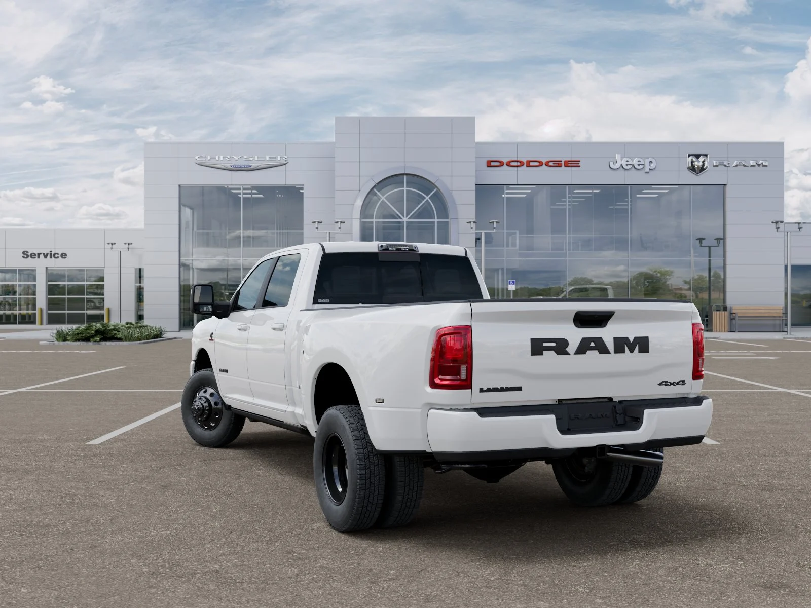 New 2026 Bright White Clear-Coat Exterior Paint RAM Laramie image 75