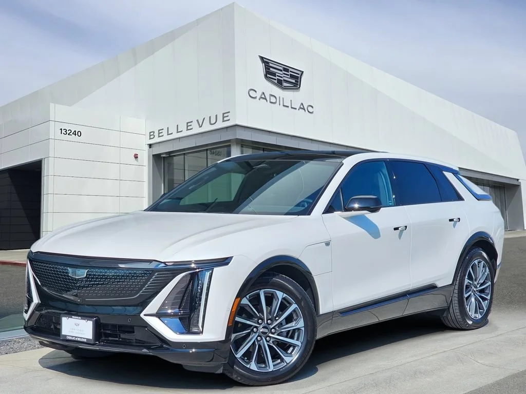 Used 2024 Crystal White Tricoat Cadillac Sport 2 image 1