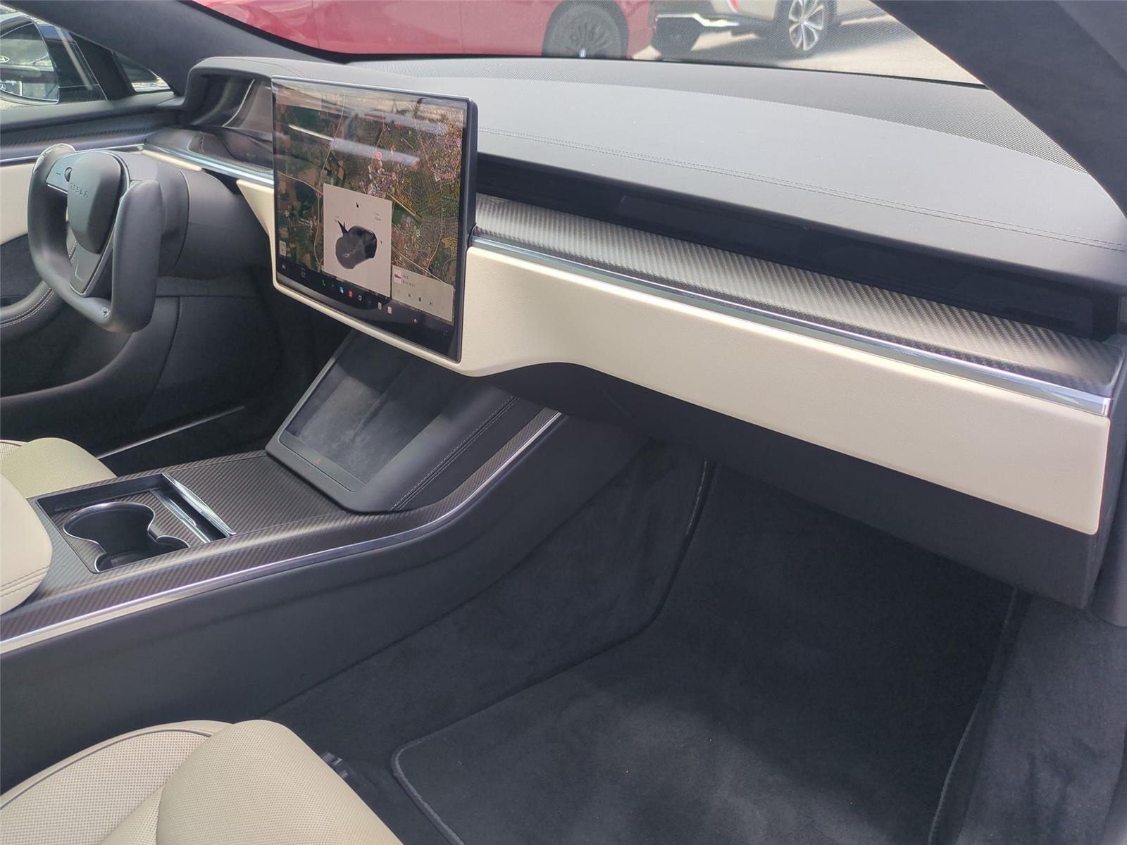 Used 2021 Solid Black Tesla Plaid image 40