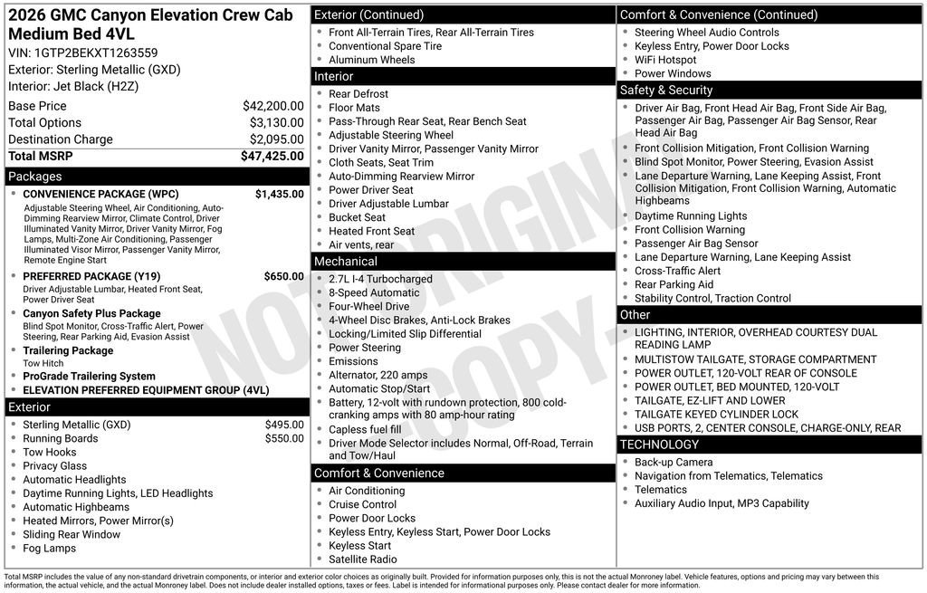 2026 GMC Canyon Elevation - Photo 5