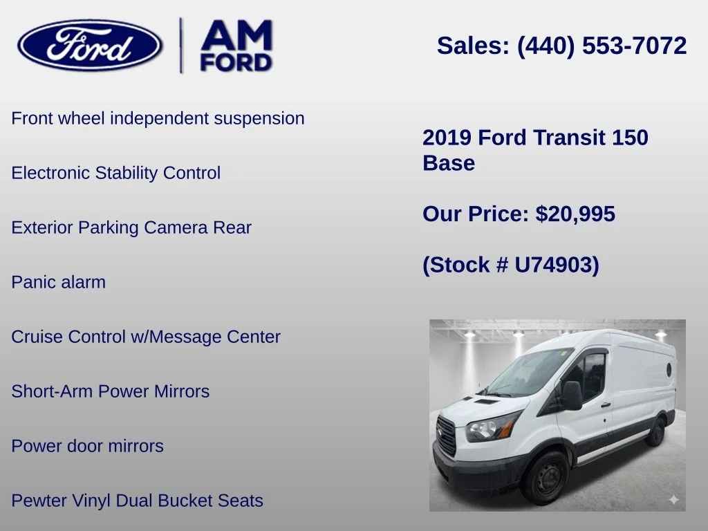 Certified Used 2019 Oxford White Ford Base image 12