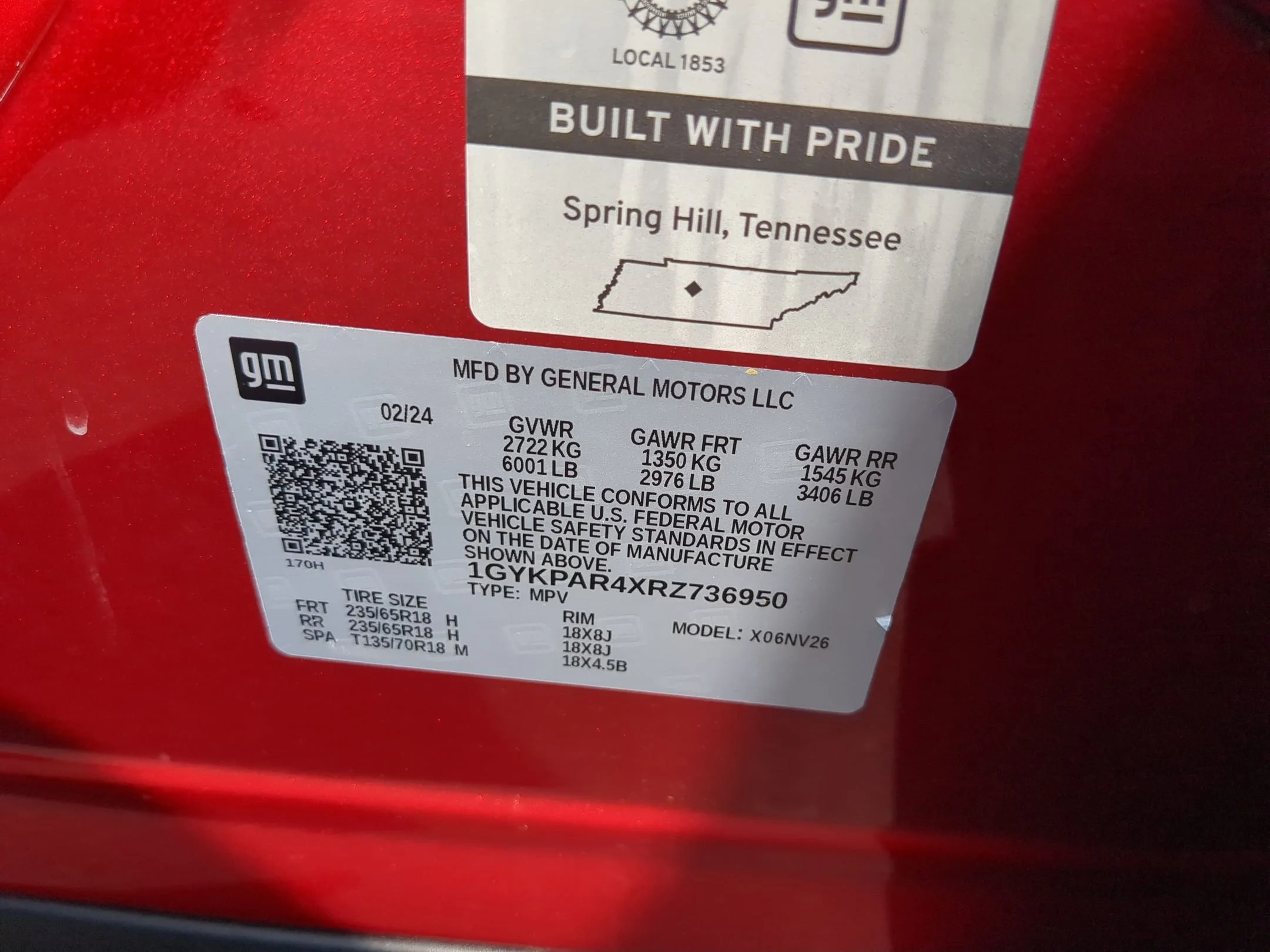 Used 2024 Radiant Red Tintcoat Cadillac FWD Luxury image 33
