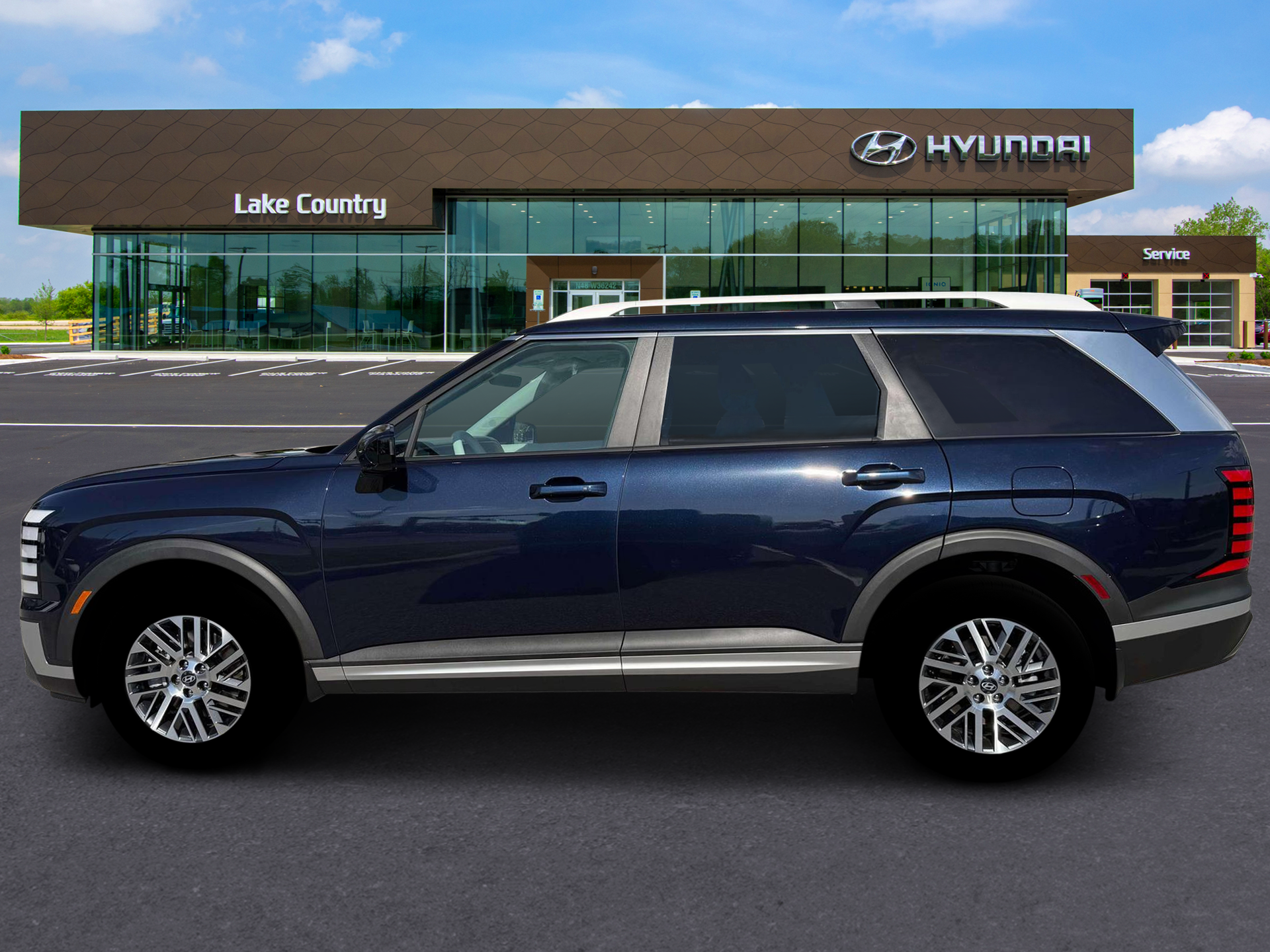 New 2026 Blue Hyundai SEL AWD image 3