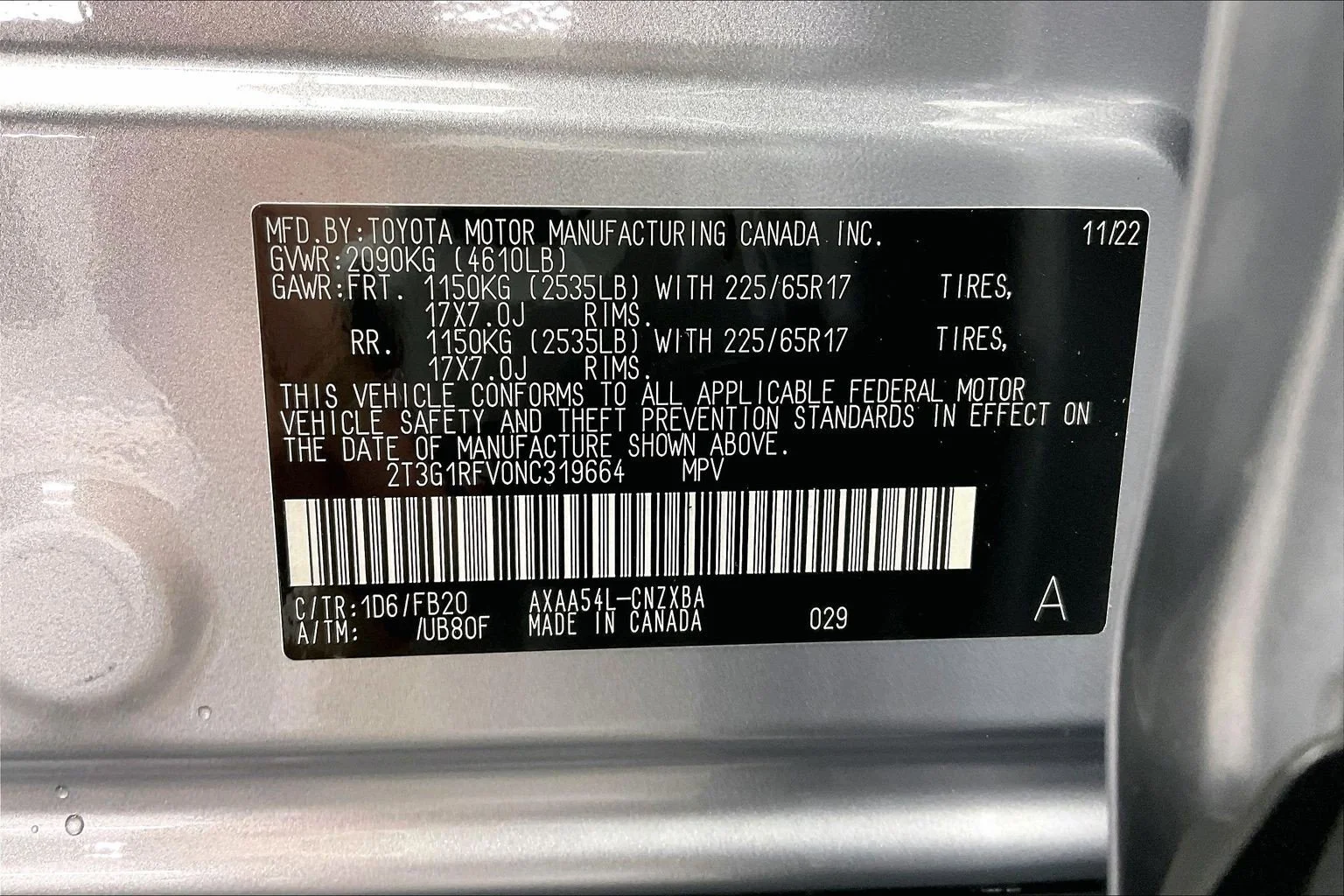Used 2022 Silver Sky Metallic Toyota LE image 33