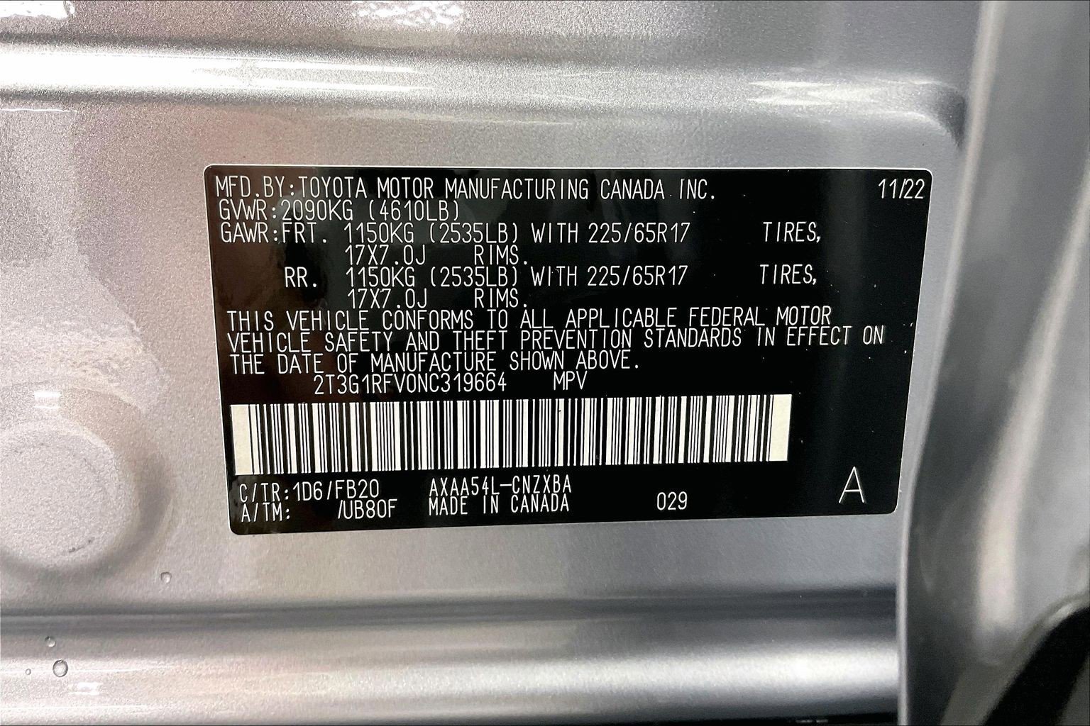 Used 2022 Silver Sky Metallic Toyota LE image 33