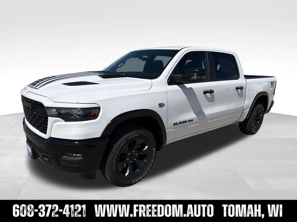 New 2026 Bright White Clear-Coat Exterior Paint RAM Big Horn/Lone Star image 2