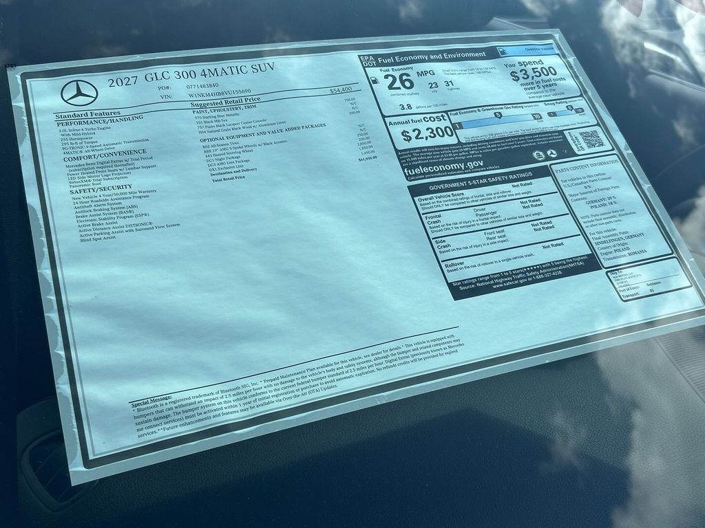 New 2027 Starling Blue Metallic Mercedes-Benz GLC 300 image 36