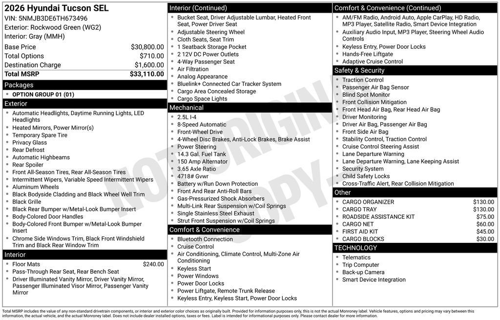 2026 Hyundai Tucson SEL - Photo 18