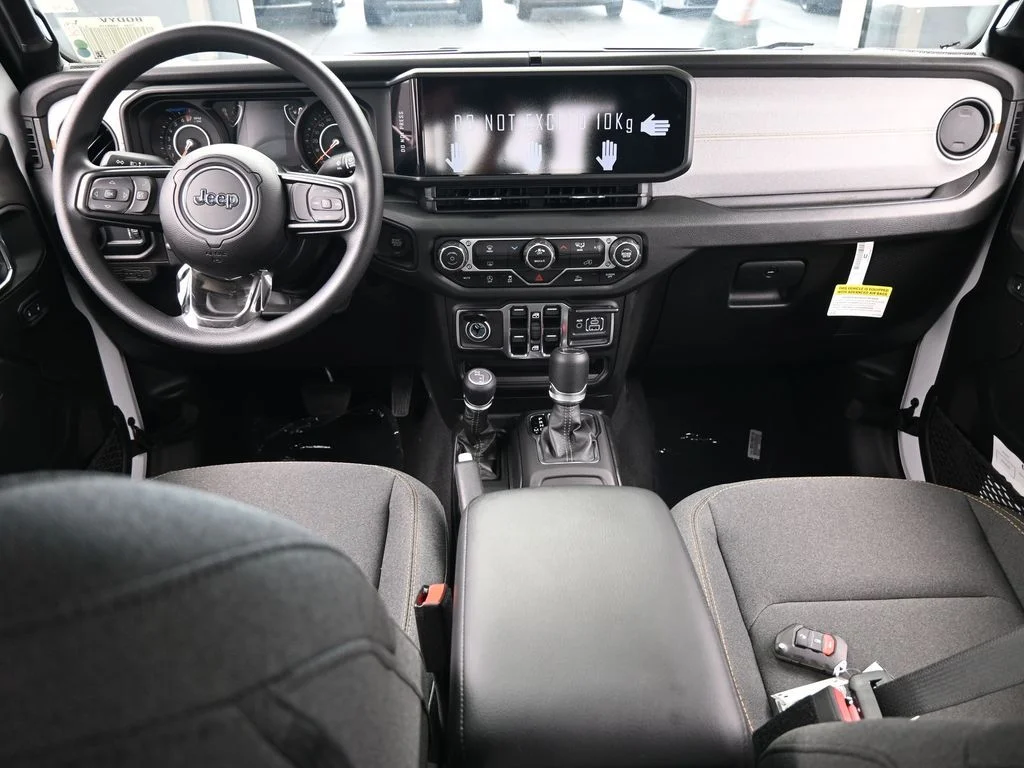 Used 2025 Bright White Clearcoat Jeep Sport image 32