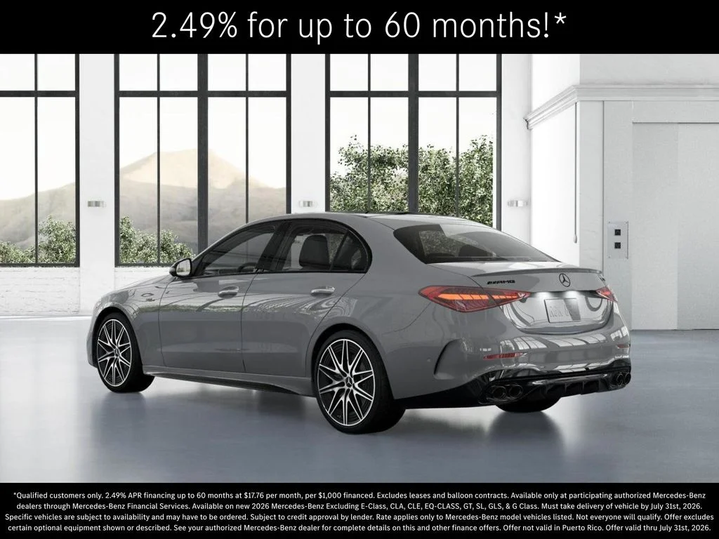 New 2026 MANUFAKTUR Alpine Grey Mercedes-Benz AMG® C 43 4MATIC Sedan image 29