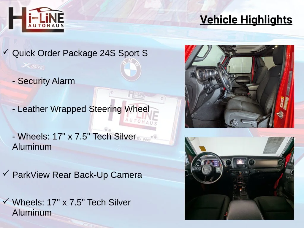 Certified Used 2020 Red Jeep Unlimited Sport S image 24