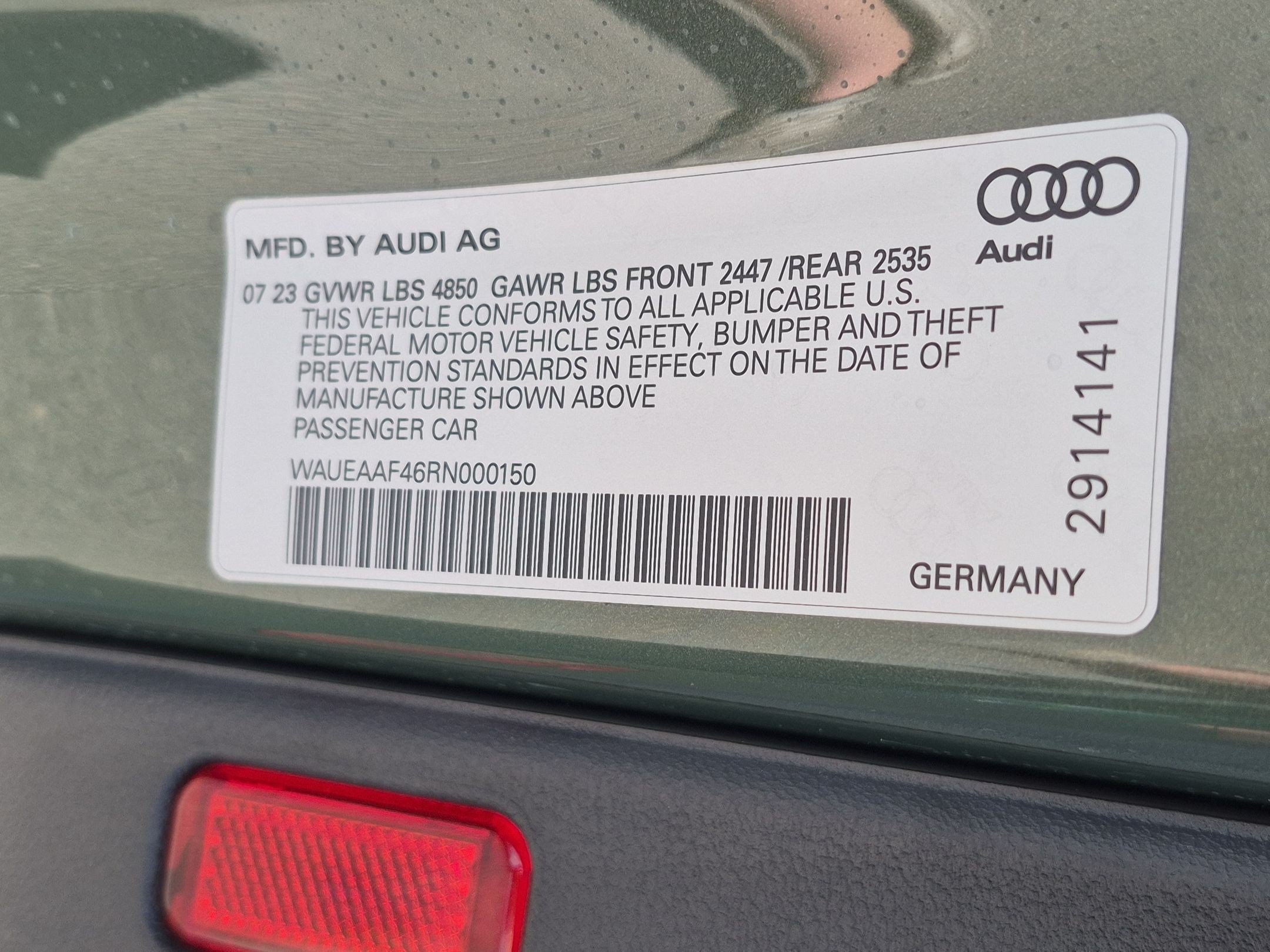 Certified Used 2024 Green Audi Premium Plus 45 TFSI S line quattro S tronic image 32