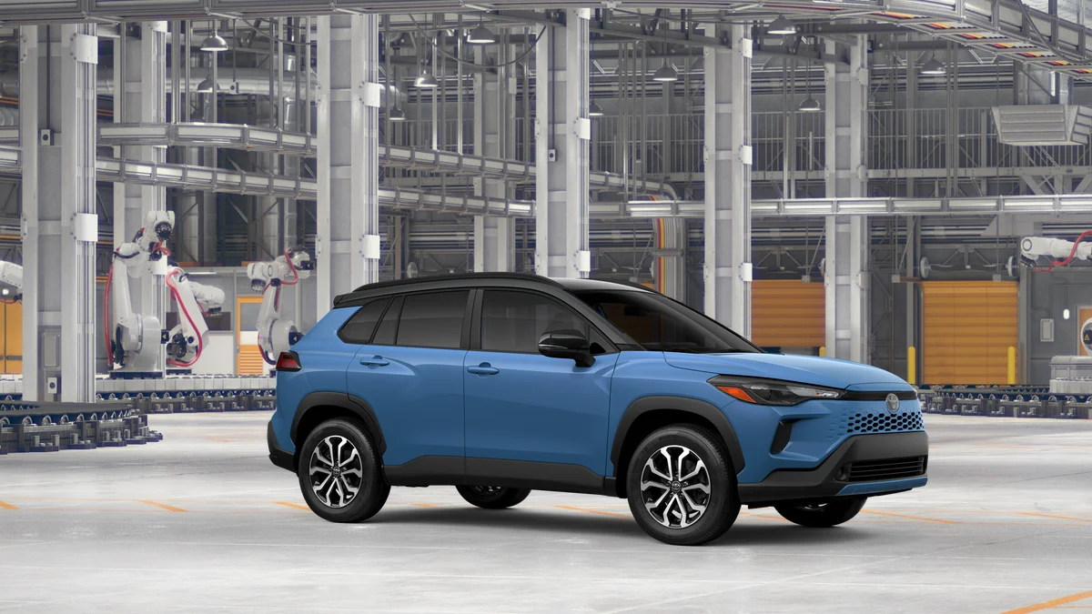 New 2026 Cavalry Blue Toyota Hybrid SE image 14
