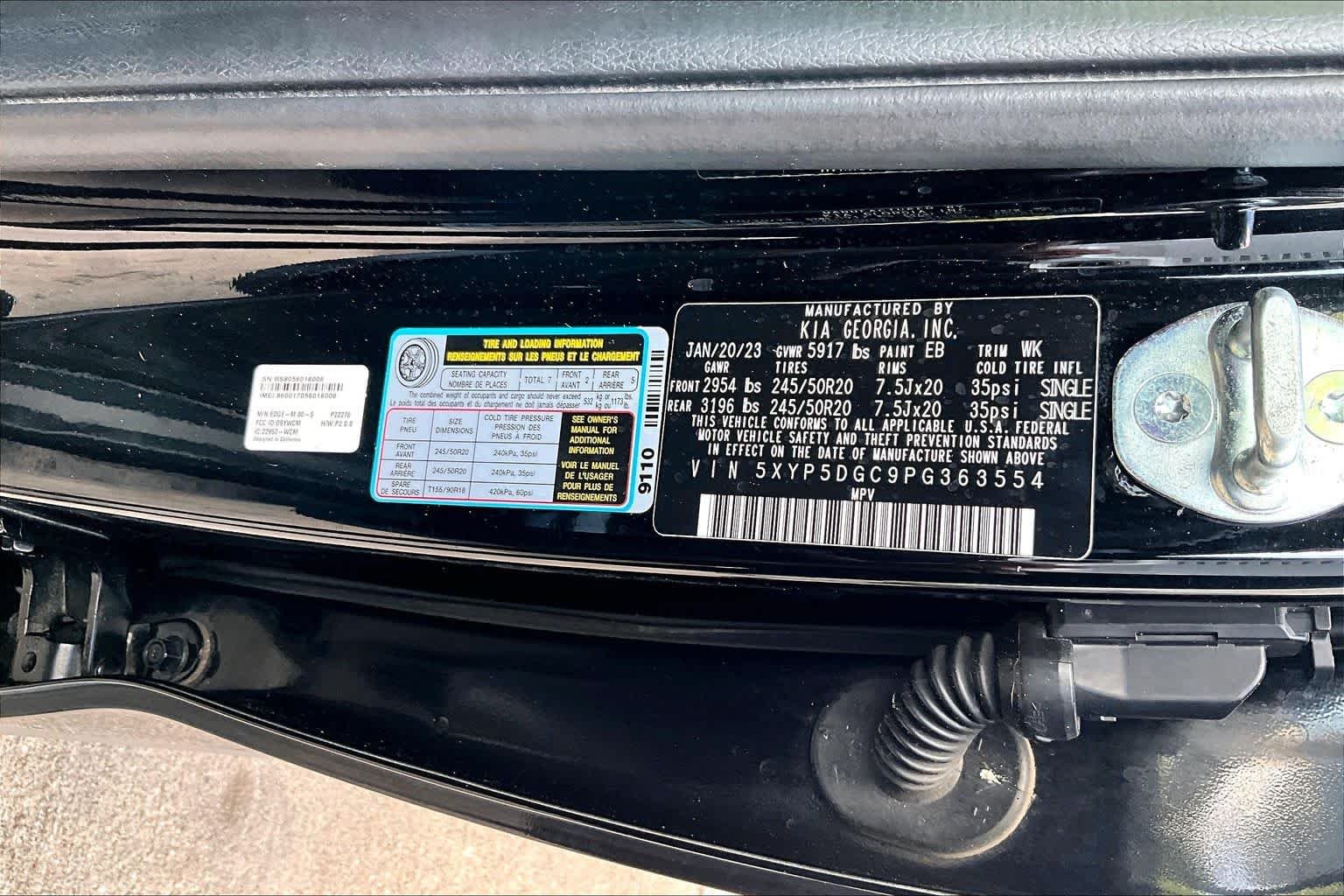 Used 2023 Ebony Black Kia SX Prestige image 35